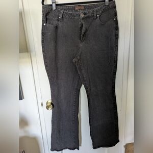 Coldwater Creek Black Knit Jeans Size 16